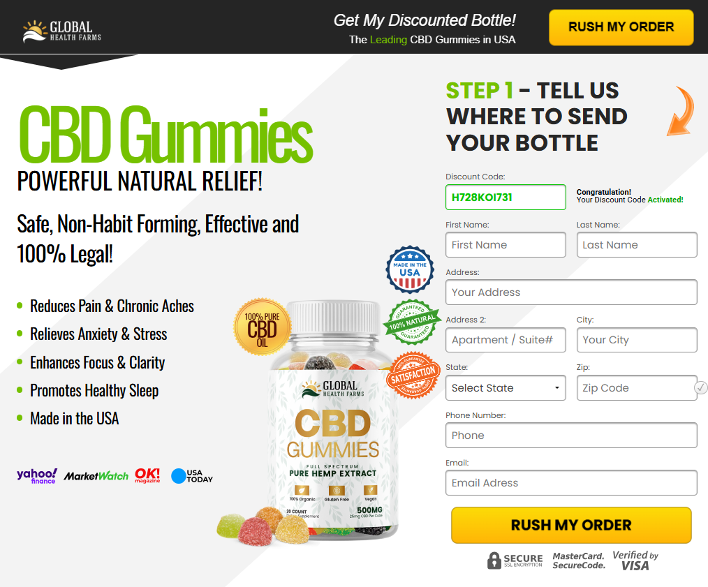 Global Health Farms CBD Gummies Reviews