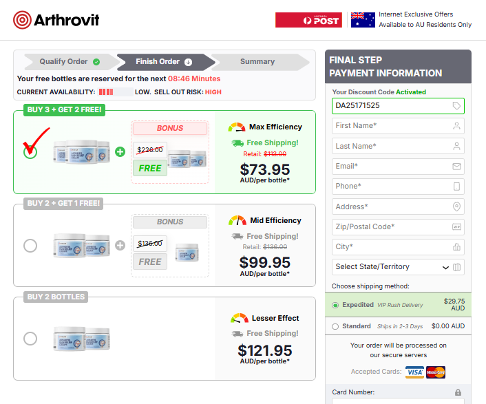 Arthrovit Arthritis Cream Au-Australia