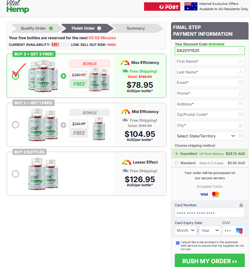 Vital Hemp Gummies Australia